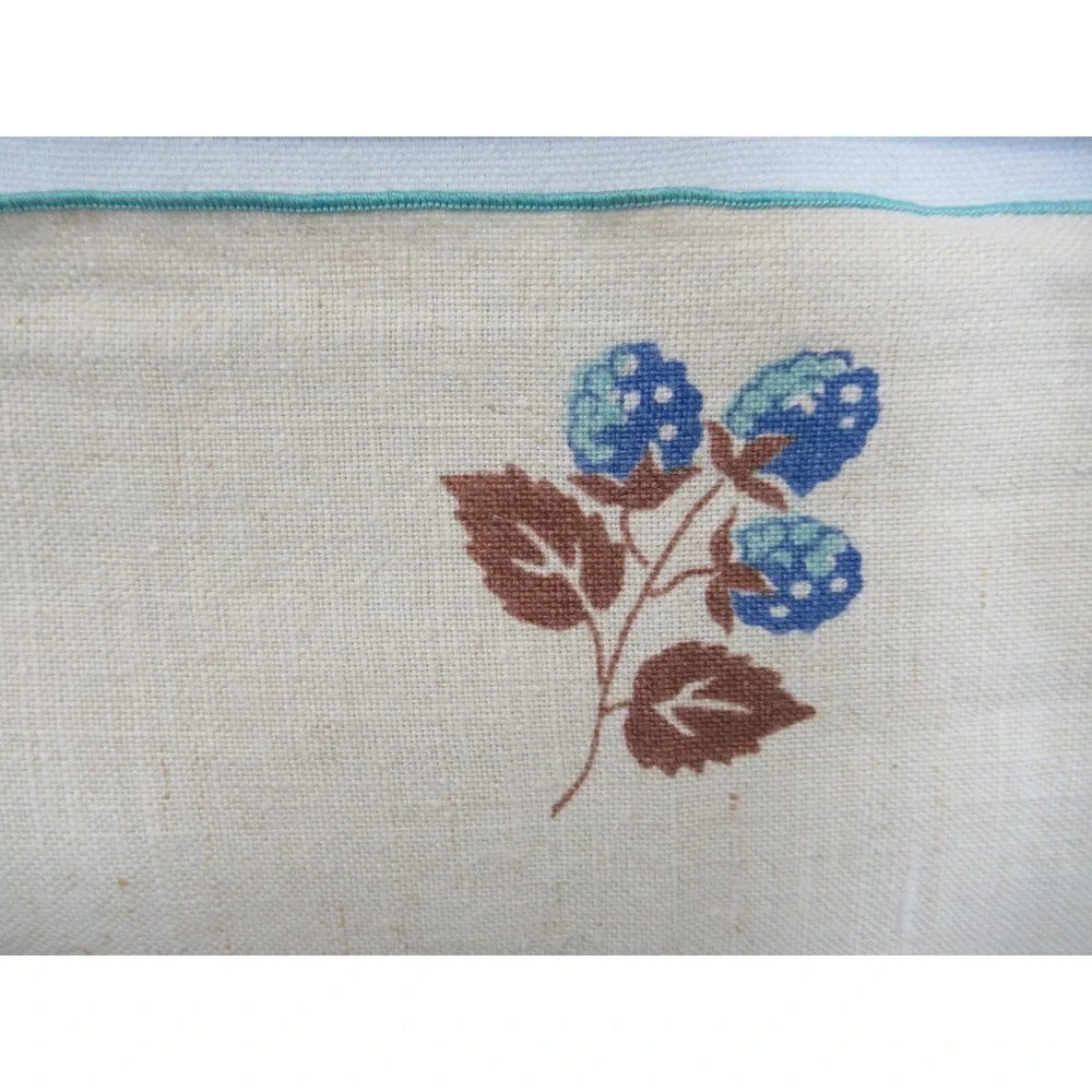 Vintage Fruit Print Cotton Blend Tablecloth 49